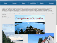 Tablet Screenshot of dancingwatersbnb.com
